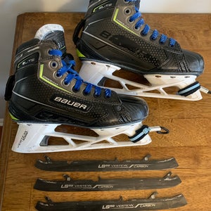2021 Bauer Elite Hockey Goalie Skates Regular Width Size 3.5 (Used)