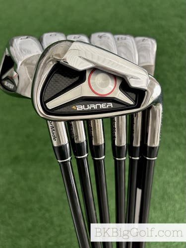 Taylormade Burner Iron Set 4-P / Taylormade Reax 65 Stiff Graphite +1.5