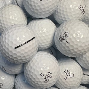 24 Near Mint White AAAA Vice Pro Plus Used/ Recycled Golf Balls