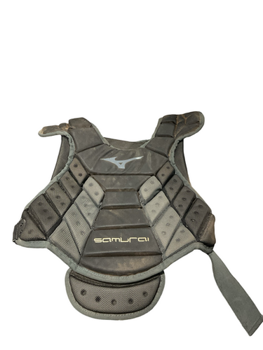 Used Mizuno SAMURAI CHEST PROTECTOR Catchers Chest Protector Black Adult 11834-S000047505