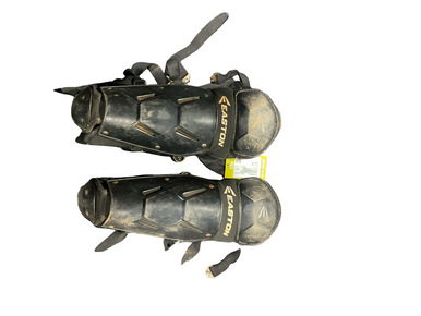 Used Easton SHIN GUARDS Catchers Leg Guards Black Junior 11834-S000047538