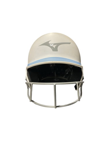Used Mizuno LIGHT BLU W/ MASK Batting Helmet w/Mask Carolina Blue One Size 11834-S000047537