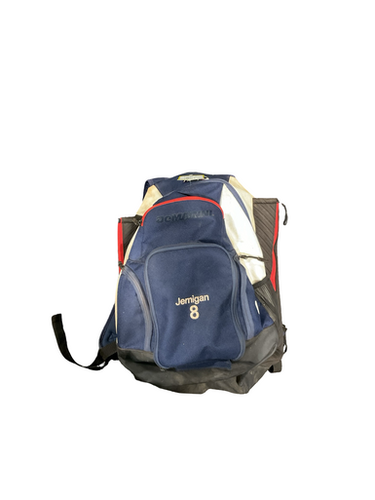 Used Demarini NAVY/RED BACKPACK BB/SB Player Backpack White/Red/Navy 11834-S000047623