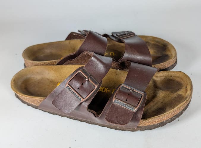 Birkenstock Arizona Brown Slide Sandals Shoes Men's Size: 44 / 11