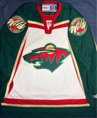 Inaugural Minnesota Wild CCM Center Ice MiC Retail Home Jersey Size: XXL