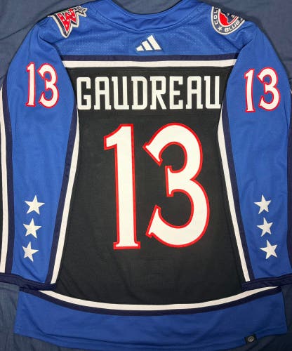 Johnny Gaudreau Columbus Blue Jackets Reverse Retro 2.0 Jersey Size: 54 + A