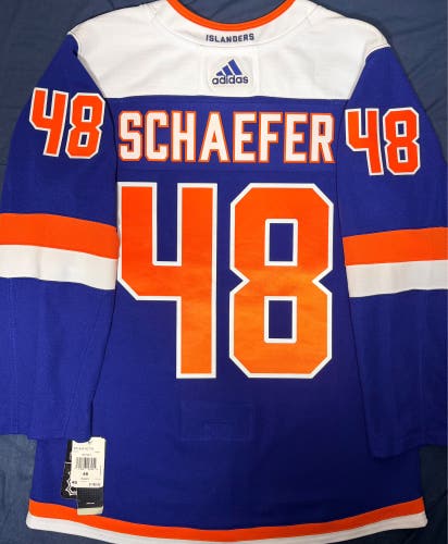 Matthew Schaefer New York Islanders Adidas Climalite 3rd Jersey Size: 46