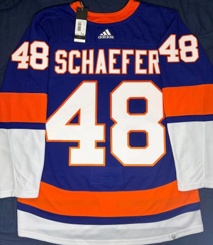 Matthew Schaefer New York Islanders Adidas Prime Green Home Jersey Size: 52