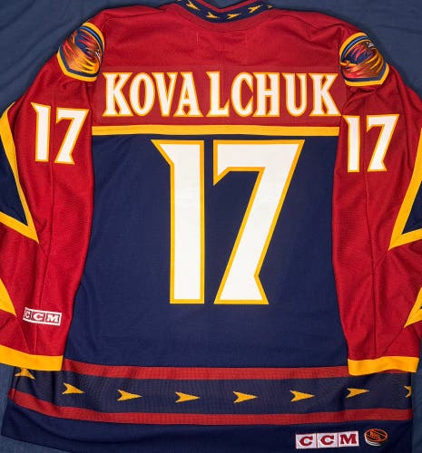 Ilya Kovalchuk Atlanta Thrashers CCM Home Jersey + A Patch Size: XXL