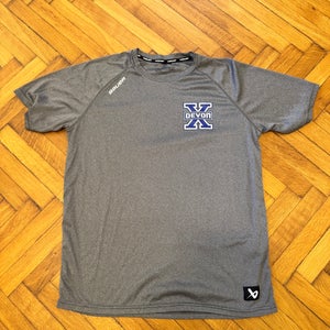 Pro Stock Devon Xtreme Hockey AJHL JUNIOR A Gray Large Adult Unisex Bauer Shirt (Used)