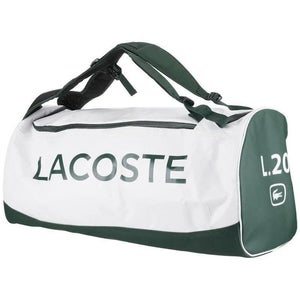 *NWT* LACOSTE "L20" TENNIS / SPORTS DUFFEL BAG (WHITE/GREEN) #40L20BAG20