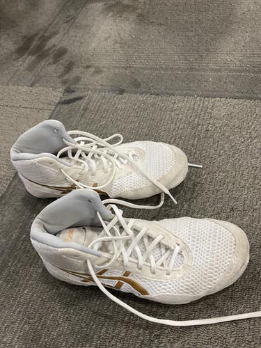 Used Asics Wrestling Shoes White Senior 9 11614-S000232133