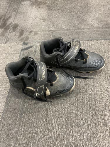 Used Nike TROUT BB/SB Cleats Black Junior 03.5 11614-S000232130