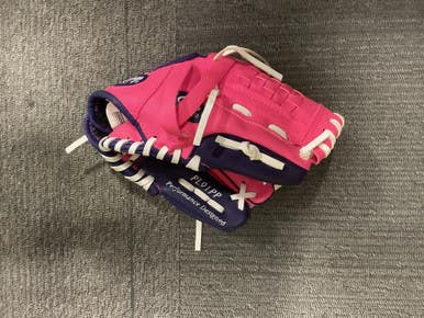 Used Rawlings HIGHLIGHT 10 INCH GLOVE BB/SB Glove RH Throw Pink 10" 11614-S000232269