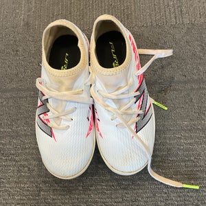 Used New Balance FURON Soccer Indoor Shoes White Youth 13.5 11614-S000232200