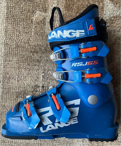 Mondo 22 & 22.5 Kid's Lange RSJ 65 Racing Ski Boots (Used)