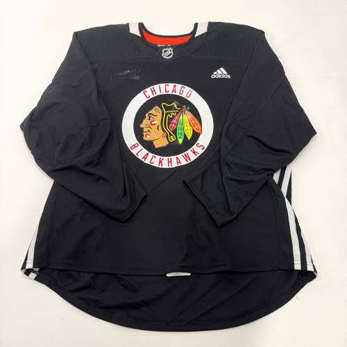 Used Black Chicago Blackhawks Adidas MIC Practice Jersey | Size 56