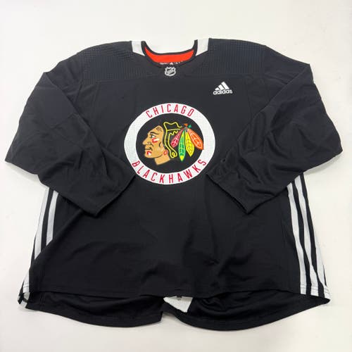 Used Black Chicago Blackhawks Adidas MIC Practice Jersey | Size 58