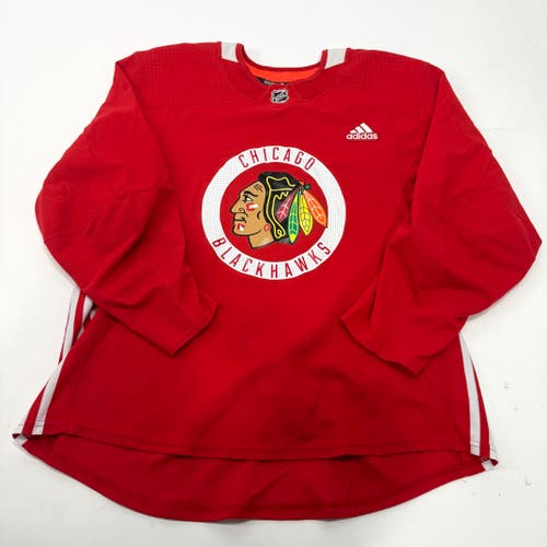 Used Red Chicago Blackhawks Adidas MIC Practice Jersey | Size 56
