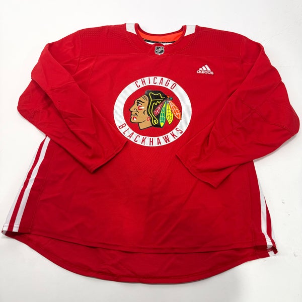 Used Red Chicago Blackhawks Adidas MIC Practice Jersey | Size 58