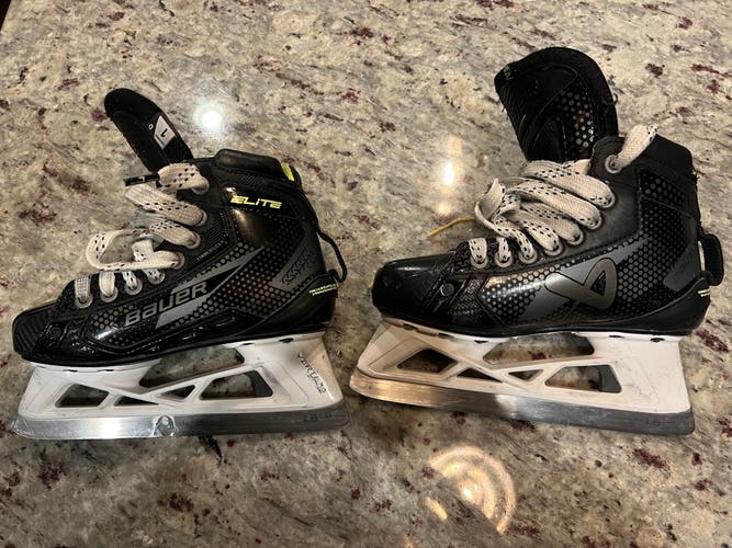 2024 Bauer Elite Hockey Goalie Skates Regular Width Size 1 (Used)