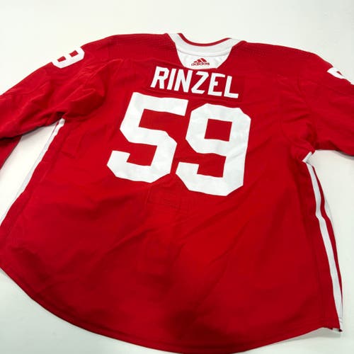 Used Red Chicago Blackhawks Adidas MIC Practice Jersey | Size 58+ | Rinzel #59