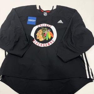 Used Black Chicago Blackhawks Adidas MIC Practice Jersey | Size 58G | Berube #34