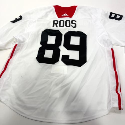 Used White Chicago Blackhawks Adidas MIC Practice Jersey | Size 58 | Roos #89