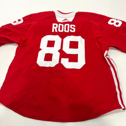 Used Red Chicago Blackhawks Adidas MIC Practice Jersey | Size 58 | Roos #89