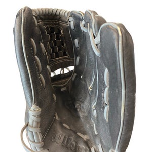 Used Wilson A0360 BB/SB Glove RH Throw Black 12" 11883-S000158276