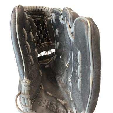 Used Wilson A0360 BB/SB Glove RH Throw Black 12" 11883-S000158276