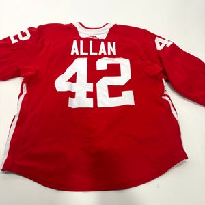 Used Red Chicago Blackhawks Adidas MIC Practice Jersey | Size 56 | Allan #42