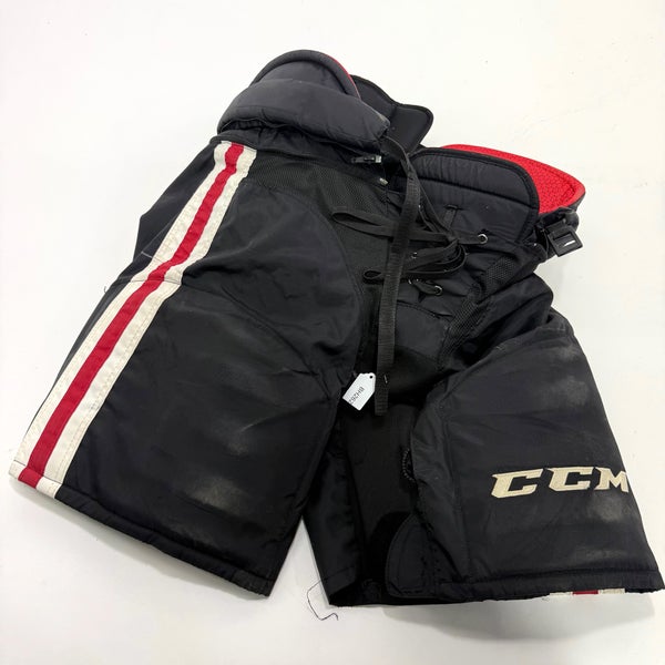 Used Black Chicago Blackhawks CCM HP45 Pants | Large | BH262