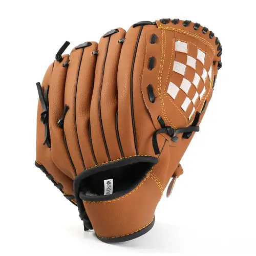 Thick baseball gloves children and adults batting catching and pitching baseball and softball gloves