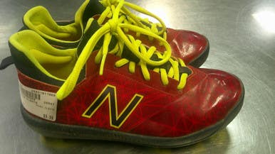 Used New Balance CLEATS BB/SB Cleats Red Junior 03 11868-S000067964