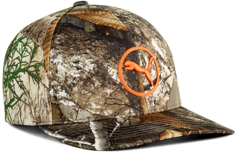 New Puma x Realtree Camo 5-Panel Snapback Golf Hat Cap Adjustable OSFM