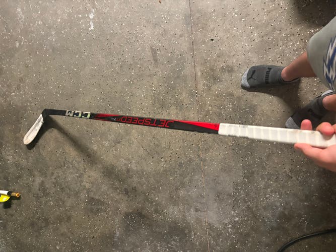 Senior CCM JetSpeed FT7 Pro Left Hand Hockey Stick P28 75 Flex (Used)