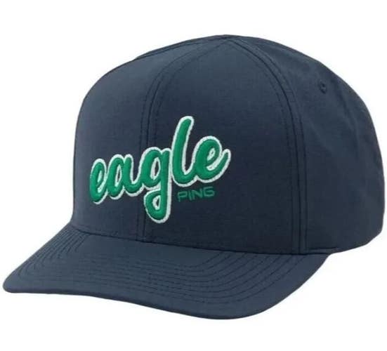 PING Under Par "Eagle" Snapback Hat Cap 37266-03 Navy One Size NEW