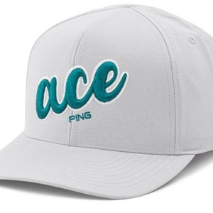 PING Under Par "Eagle" Snapback Golf Hat Cap Grey One Size NEW
