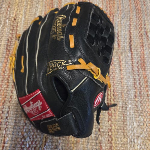 Rawlings RH RBG36B Fastback Model Baseball/ Softball Glove 12.5" Excellent Condition
