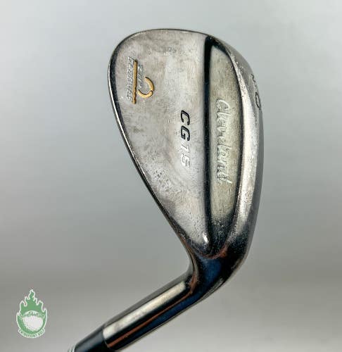 Used RH Cleveland CG15 Zip Grooves Wedge 60*-12 Wedge Flex Steel Golf Club