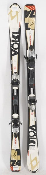 Volkl RTM 7.4 Adult Skis with Bindings - 149 cm Used