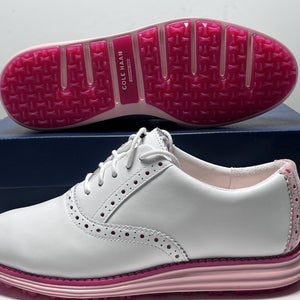 Cole Haan OG Shortwing Golf Golf Shoes White Crystal Rose Women's SZ 7 (W30276)