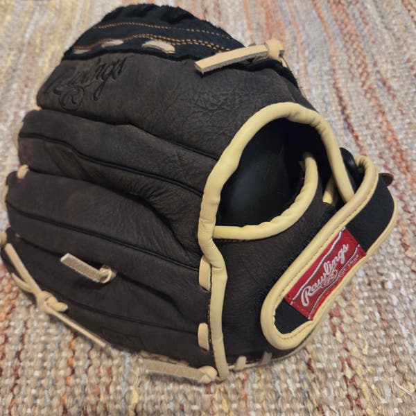 Gant de baseball en cuir Rawlings RBG36BC 12,5 - Marron très