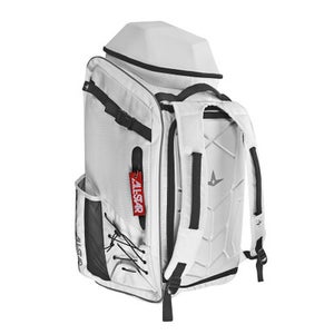 New MVP CATCHERS BATPACK WHITE 11347-ASTBBCBP-WH