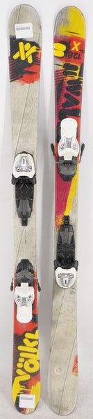Volkl Wall Twin Tip Junior Skis with Bindings - 128 cm Used