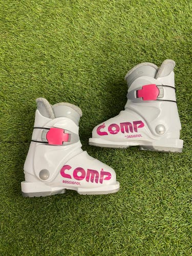 Mondo 16 & 16.5 Kid's Rossignol Comp J All Mountain Ski Boots (Used)
