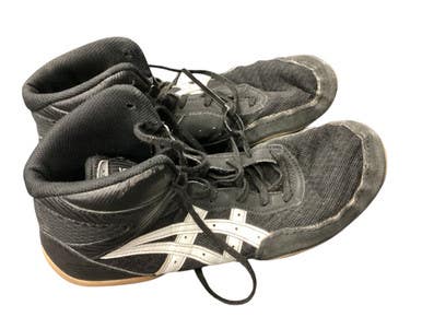 Used Asics Wrestling Shoes Black Senior 8.5 11846-S000101465