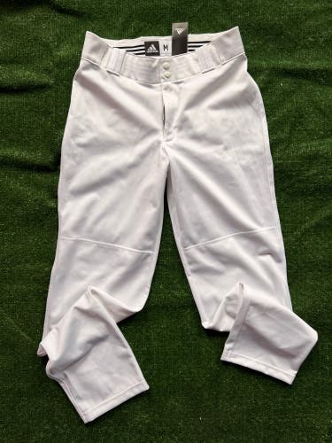 White Men's Medium Adult Adidas Game Pants (New)