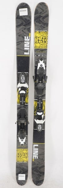 Line Gizmo Twin Tip Kids Skis with Bindings - 123 cm Used